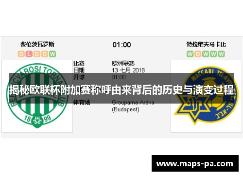 揭秘欧联杯附加赛称呼由来背后的历史与演变过程